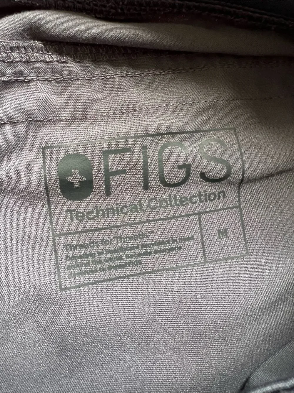 Figs Mens Slim Axim Scrub Pants Straight Leg 7 Pocket Charcoal Gray Medium